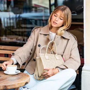 Reisenthel daily shopper XS leo vanilla sac de courses