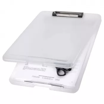 MAPED The Clip porte-bloc H2532010 DIN A4 translucide blanc plastique