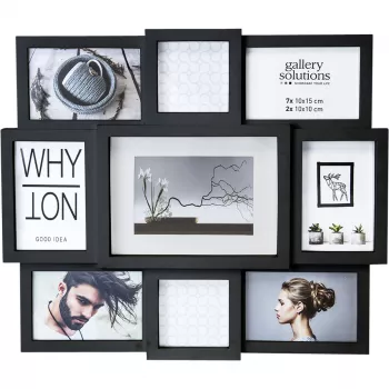 NIELSEN DESIGN Why Not Collage cadre photo noir résine Gallery 8999334
