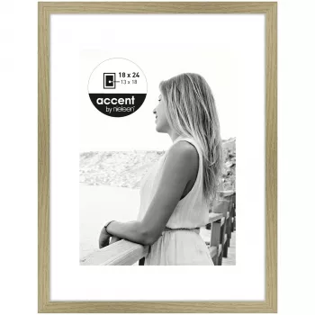 Nielsen Aura cadre photo en bois 18x24 cm chêne avec passe-partout 1134002