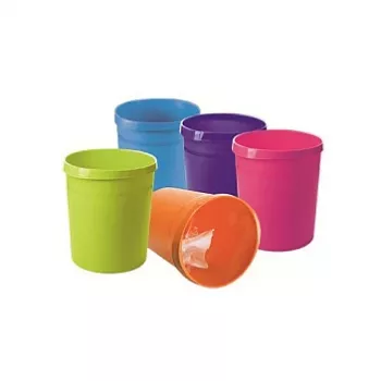 HAN GRIP 18L corbeille ronde en polypropylène violet 312 mm x 312 mm