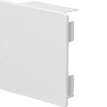 Embout HAGER LF6006069016 60x57mm blanc trafic (RAL 9016) pour goulotte de câbles Tehalit LF