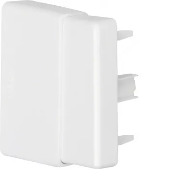 Embout réglable Hager LFF6006069016 blanc trafic (RAL 9016) pour goulotte 60x60mm