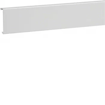 Couvercle de goulotte de plinthe Hager SL2008029016, PVC, 20x80 mm, blanc trafic
