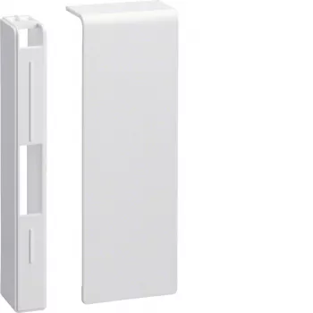 Embout HAGER SL2011569016 SL 20x115mm blanc trafic (RAL 9016) pour goulotte de câbles Tehalit SL