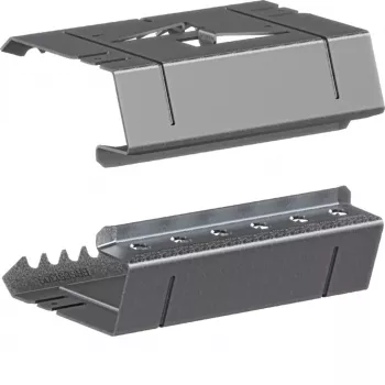 Hager BRS651309 Paire de raccords, électrique/mécanique, tôle d'acier 65x130 mm