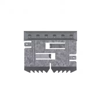 Hager BRS651309 Paire de raccords, électrique/mécanique, tôle d'acier 65x130 mm