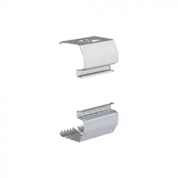 Paire de raccords Hager BRS651709 pour goulotte BRS 65x170, tôle d'acier, blanc