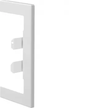 Hager BR65130W9016 Couvercle de raccordement mural acier BR/A/S 68x130 OT80mm blanc signalisation 1