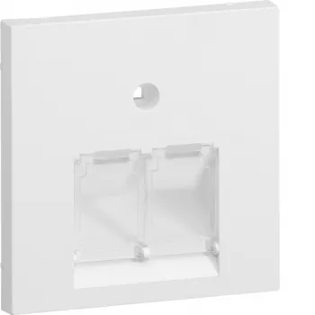 Plaque centrale HAGER GZUAE2A9016 UAE 2 postes blanc polaire