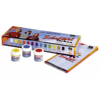Set de peinture scolaire Lukas Nerchau assorti 13 x 18 ml