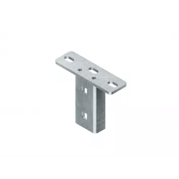 Niedax KU 4530 F plaque de tête de vis pour profil U, acier galvanisé à chaud, accessoires inclus