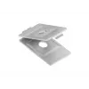 Niedax clip de montage GRWGK 10 S pour chemins de câbles en treillis métallique, acier galvanisé en bande, argent