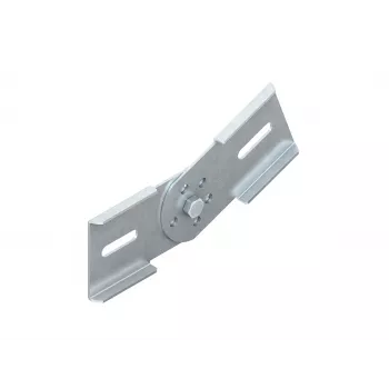 Niedax NIED connecteur articulé KGV 60 S, connecteur pour systèmes de chemins de câbles, hauteur de montant 60 mm, acier, galvanisé Sendzimir