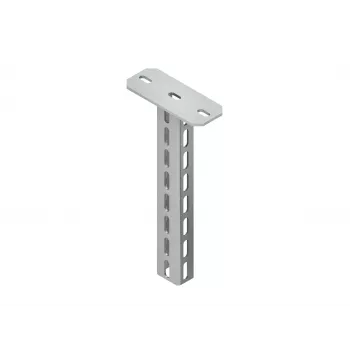 Tige de suspension Niedax HU6040/400, profil en U, 60x40x400 mm, galvanisée à chaud DIN EN ISO 1461
