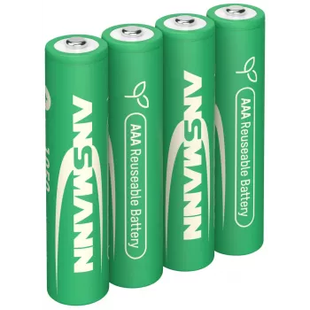 ANSMANN 4 accumulateurs type 1050 Micro AAA 1,2 V NiMH rechargeables (1321-0025)