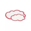 HOLTZ OFFICE SUPPORT magnetoplan Cartes de modération Cloud Large, 620 x 370 mm, blanc/rouge (111152004)