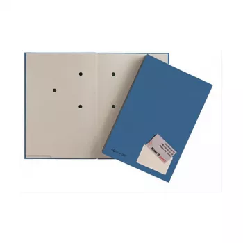 PAGNA Chemise de présentation A4 carton bleu satiné portrait