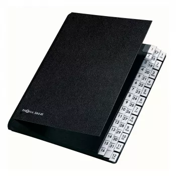 Organiseur de bureau PAGNA Classic 44 compartiments - A4 - noir - portrait - 265 x 55 x 340 mm