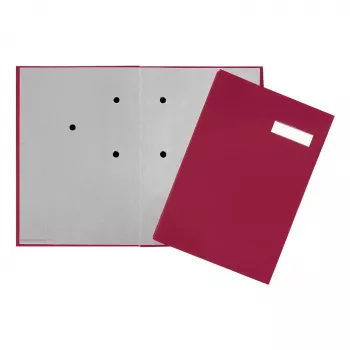 PAGNA Chemise Signature 20 compartiments - A4 - carton - rouge - blanc - portrait - 240 mm - 25 mm