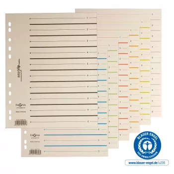 Feuilles intercalaires PAGNA A4 carton beige 100 pièces non perforées 180 g/m² 44063-09