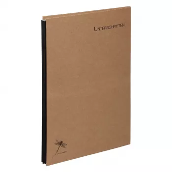 PAGNA Chemise Signature PUR A4 10 compartiments couverture papier kraft brun naturel