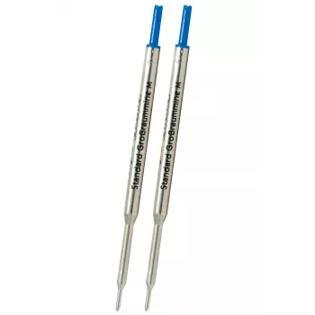 2 recharges de stylo à bille ONLINE M bleu
