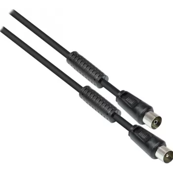 Câble d'antenne TV GoodConnections, fiche coaxiale vers embase coaxiale (nickelée), 2x noyau de ferrite, 2x blindé, classe A, 9,5 m