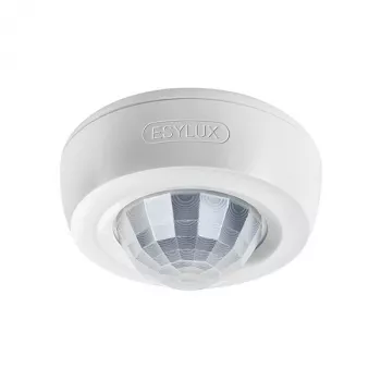 ESYLUX Détecteur de présence plafond 360° en saillie Ø24 m commutation au passage par zéro télécommandable PD