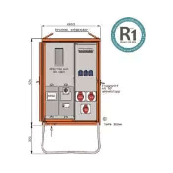 Répartiteur électrique portable Walther WAV0100R1 22kVA