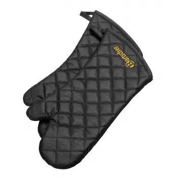 Gant de four Bartscher A500512 - noir - coton - 250 °C - 235 mm - 420 mm