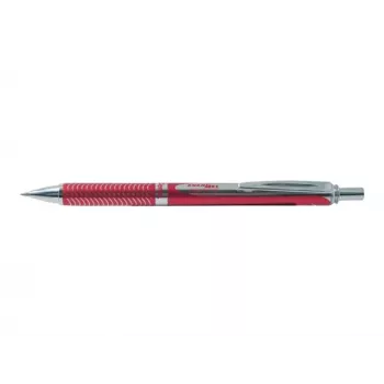 Pentel EnerGel Sterling BL407B stylo roller gel liquide, 0,7 mm, noir, rétractable, corps métallique