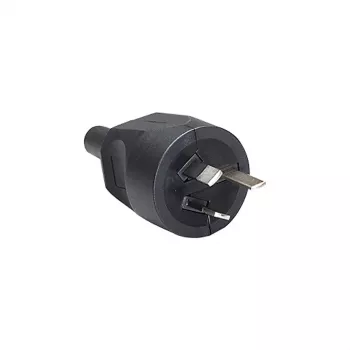 BACHMANN fiche d'alimentation australienne 10A/250V noire Type I à raccorder