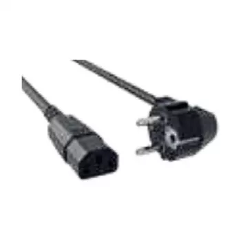Bachmann H05VV-F 3G1.5 cordon d'alimentation CEE 7/7 vers C13, 1,5 m, noir