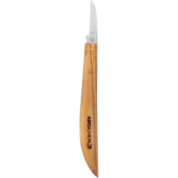 Couteau de sculpture KIRSCHEN avec manche en bois d'olivier