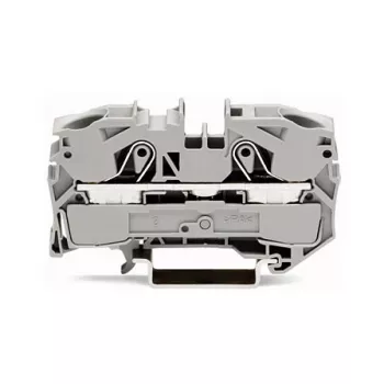 Borne de passage WAGO 2016-1201, 16 mm², 800 V, grise, Push-in CAGE CLAMP