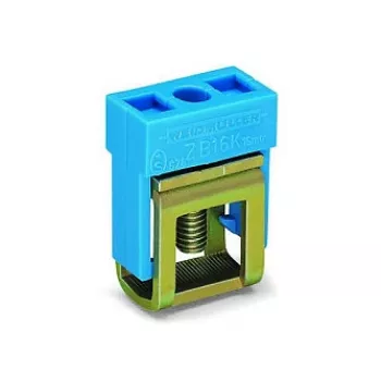 Borne de passage WAGO 210-281 2 conducteurs pour rail DIN, CAGE CLAMP, grise, 800 V, 24 A