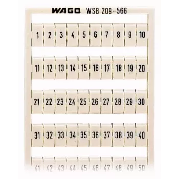 Bande de marquage WAGO 209-566 - blanche - 5 mm - 250 mm - non inscrite - pour bornes TOPJOB S