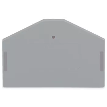 Plaque d'extrémité et intermédiaire WAGO 280-312, grise, 2,5 mm², 50 mm x 36,5 mm, 2,8 g