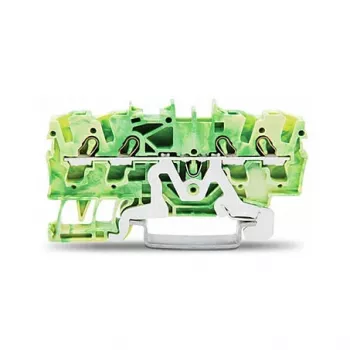 WAGO 2002-1407 borne de terre 4 conducteurs 0,25-2,5 mm² 4 mm² vert-jaune