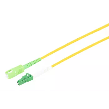 S CONN Maximum Connectivity câble patch fibre optique simplex LC/APC vers SC/APC OS2 1,5 m