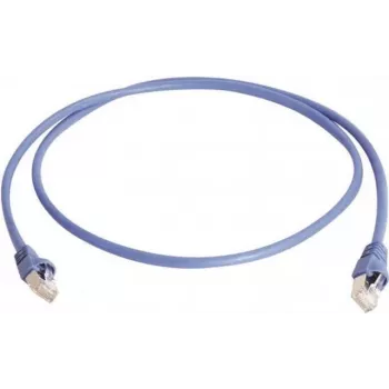 Câble de raccordement Telegärtner, S/FTP, PiMF, Cat 6A (ISO/IEC), bleu, 1,5 m, 10 Gigabit/s, sans halogène, avec câble Telegärtner et connecteurs Telegärtner (L00001A0129)