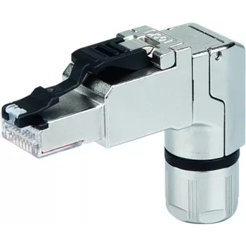 Connecteur à raccordement sur site Telegärtner J00026A4114 RJ45 Cat6A blindé en acier inoxydable T568A