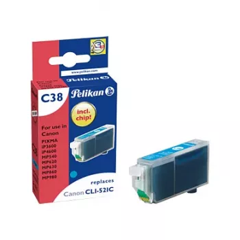 Cartouche d'encre Pelikan pour Canon CLI-521C cyan
