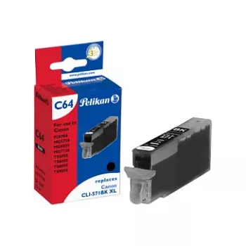 Cartouche d'encre Pelikan pour Canon CLI-571BK XL noire grande capacité 11,5 ml