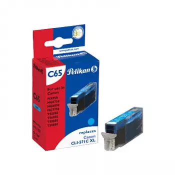 Cartouche d'encre compatible Pelikan pour Canon CLI-571C XL cyan grande capacité 11 ml