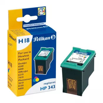 Cartouche d'encre Pelikan pour HP C8766EE (HP 343) - tricolore, rendement standard