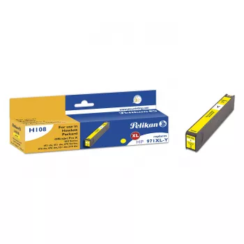 Cartouche d'encre compatible Pelikan pour HP CN628AE (jaune, haute capacité) - série 107