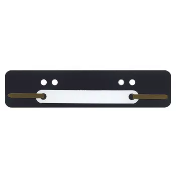 Wekre 100 attaches-lettres noir plastique