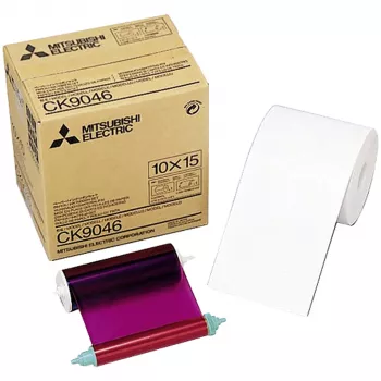 Kit papier et ruban sublimation Mitsubishi Electric CK 9046 10 x 15 cm 600 tirages